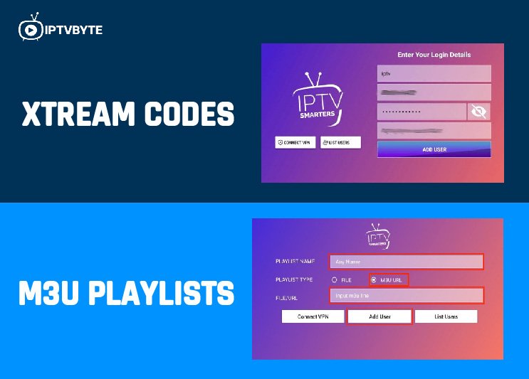 M3U vs Xtream Codes